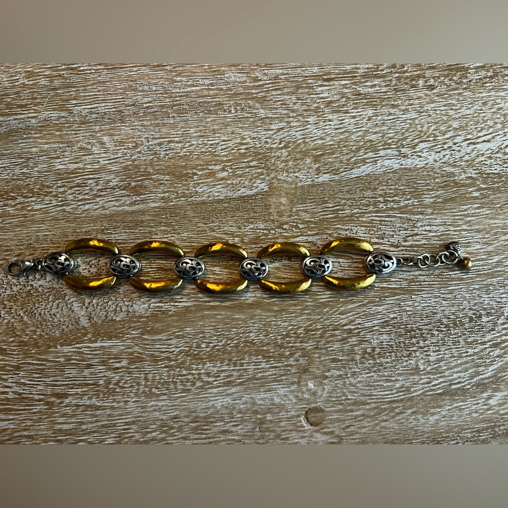 Brighton chain link gold and silver bracelet